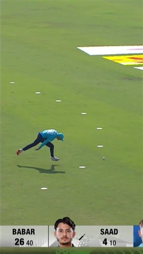 Elegantly punched through the covers 🙌Saad Baig unfurls the perfect drive 🏏 | MZS1J
