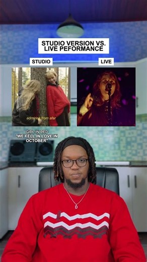Studio Version Vs. Live Performance: girl in red "we fell in love in october" #shorts #music #trend