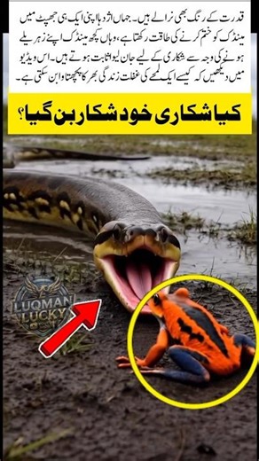 Poisonous Frog Turns the Python Into Prey#shorts#ytshorts#youtubeShorts#viral#trending#python#frog