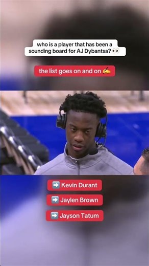 AJ Dybantsa shares the NBA players that inspire him 👏