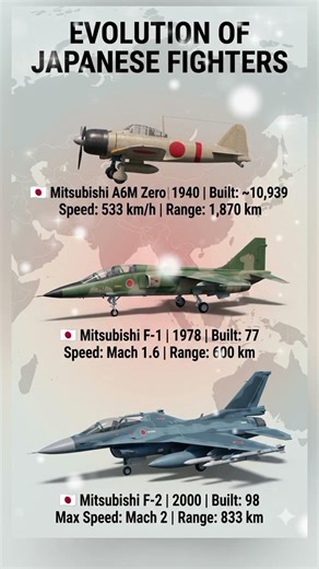 Japan's Fighter Jet Evolution: Zero to F-2