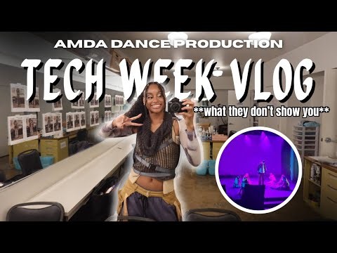 TECH WEEK AT AMDA VLOG // “Undone” Dance Production AMDA LA Spring 2026
