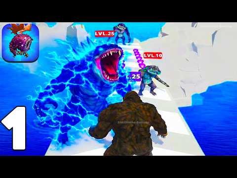 🔥Monster Evolution Run Gameplay Walkthrough All Levels Part 1 Satisfying Evolution (Android,iOS)
