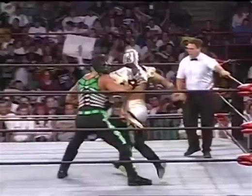 The Chronicles Of Wrestling on Instagram: "WCW TV Title Match 🏆 Champion: Último Dragon vs Challenger: Mortis 📺 WCW Monday Nitro 📅 August 11, 1997 A stylistic clash straight out of peak WCW Cruiserweight chaos. 🐉⚔️ Último Dragon’s lightning-fast precision and world-class technique collide with Mortis’ unorthodox offense and eerie presence. One of those mid-’90s Nitro matches that perfectly captures how deep and experimental WCW’s undercard could be. 🌟 #Wrestling #WrestlingHistory #WCW #WCWN