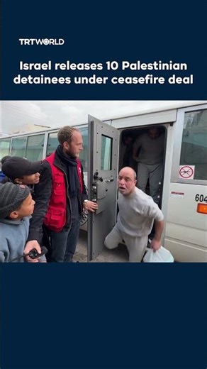 Israel releases 10 Palestinian detainees under ceasefire deal