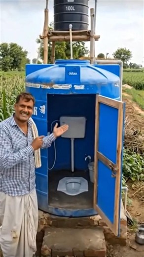 Amazing Village Innovation 🚽 | Water Tank Se Bana Deluxe Toilet 😱 | Desi Jugaad 2026 #viralvideo