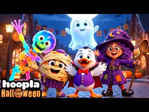 Five Spooky Friends Were Out One Night | Halloween Songs For Kids | Hoopla Halloween