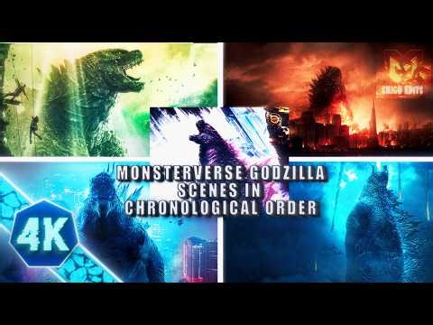 All Monsterverse Godzilla Scenes In Chronological Order | 2014-2026 | 4K Movies