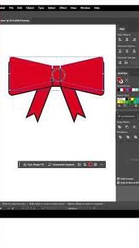 Easy Bow Design in Seconds 🎀 | Quick Tutorial #adobe #illustration