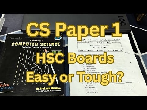 HSC Computer Science Paper 1 2026 | Easy or Tough? My Exam Experience| Maharashtra Board