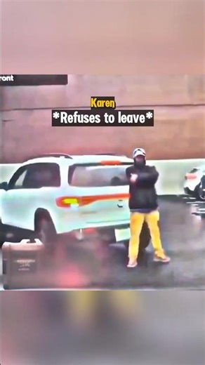 Karen Blocking Drivers Way Gets Instant Karma