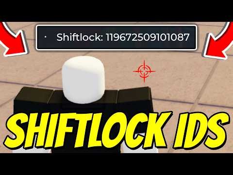 BEST SHIFTLOCK ID'S In The Strongest Battlegrounds! (How To Get Custom Shiftlock Crosshair) Roblox