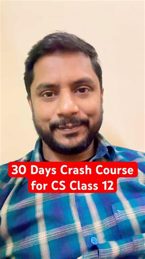 30 Days Crash Course CS Class 12 #csclass12 #computerscience #python #education #cbseclass12