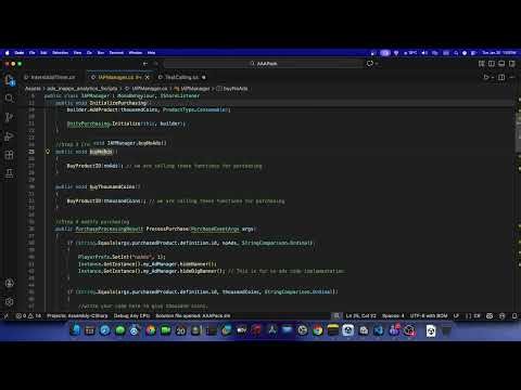 Quick Mobile Monetization Unity - Configure In-App Purchasing