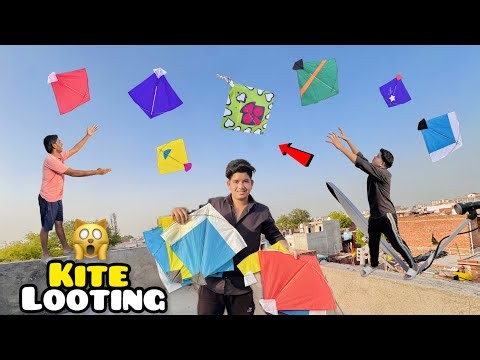 Biggest Kite Looting Challenge🪁🔥Aaj Ki Sabse Dangerous Kite Looting 😱 Rooftop Kite Looting Vlog 2026