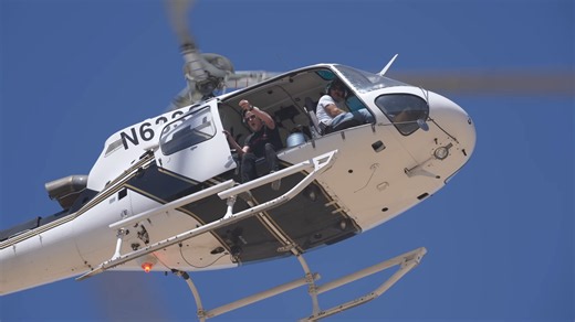 Watch what happens when a penny falls 1,453 feet from a helicopter