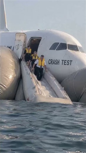 *Plane CRASH TEST on Water - How Airplane Survives Water Landing? | Ditching Test*✨⚡ #facts #viral