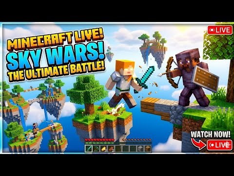 Ultimate SKY WARS Battle! ⚔️ | Minecraft Live