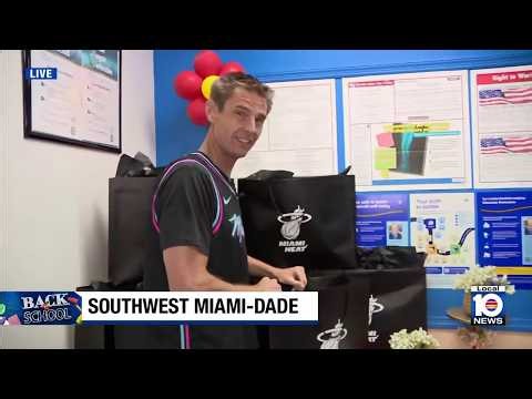 Miami Heat host annual back-to-school shopping spree