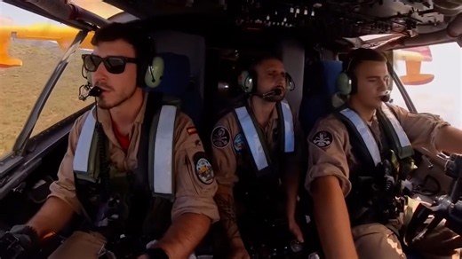 Watch these daring pilots 'swoop and scoop' to fight Europe's wildfires