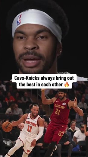 Jarrett Allen is excited for Cavs-Knicks at MSG ❄️