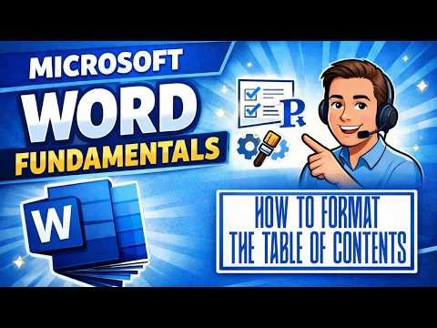 How to Format a Table of Contents in Microsoft Word (Beginner Tutorial)