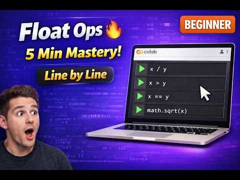 Python Float Operations explained line by line Google Colab Arithmetic and Assignment Operators