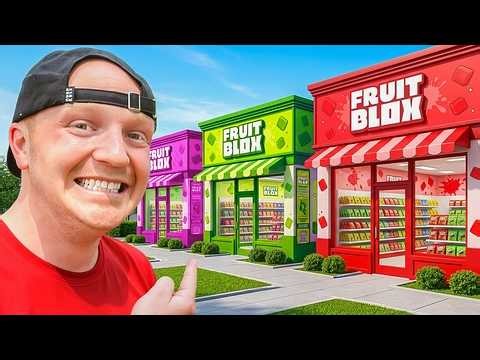 I Built 1 Color Fruit Snack Stores!