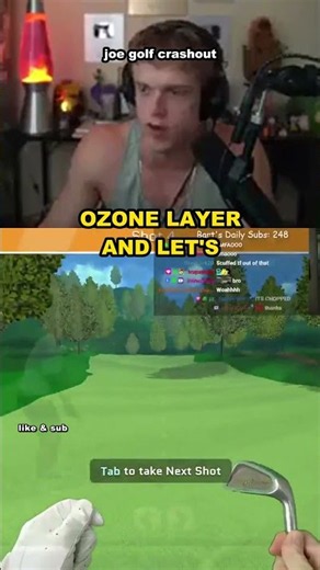 joe golf crashout | Joe_Bartolozzi #shorts