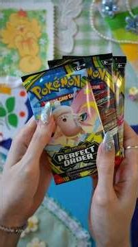SO glad I didn't keep these sealed 😱 Pokémon Perfect Order Pack Opening #asmr