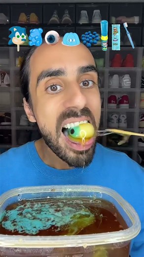 Food ASMR Eating all Blue Snacks! #asmr #food #mukbang #eatingsounds