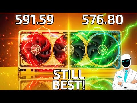 STILL BEST DRIVER! Nvidia Driver Update 591.59 vs 576.80 | RTX 5070 Driver Comparison