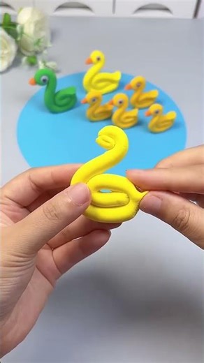 Parent-child handicrafts_Children's handicrafts_Little Swan_DIY#Folding#DIY#Tutorial#origami#diy#tut