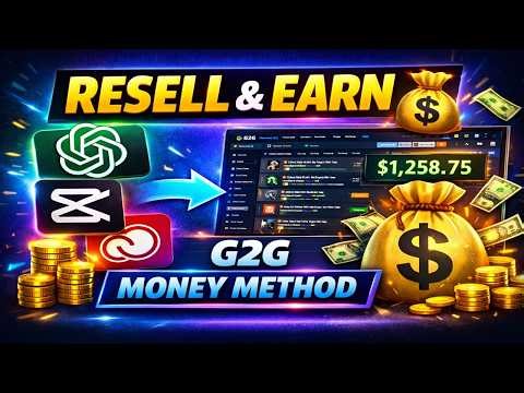 How to Resell Digital Products for Profit (G2G Full Tutorial 2026) | Zero to AI