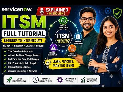 ServiceNow ITSM Tutorial for Beginners | Incident, Problem, Change Explained