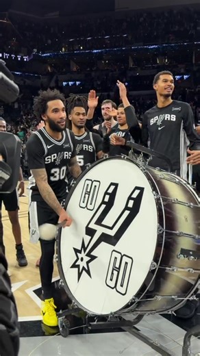 The Spurs get the win in the Emirates NBA Cup Championship rematch... And Julian Champagnie beats the drum after his career night! 🥁👏 | NBA
