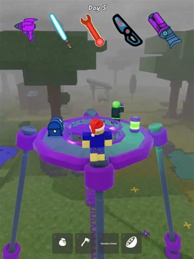 Shield vs all (new) alien👽 #roblox #99nightintheforest