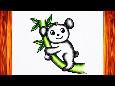 Easy Panda Sketch for Beginners | Simple Drawing TutorialHow to Draw a Cute Panda 🖍️ 