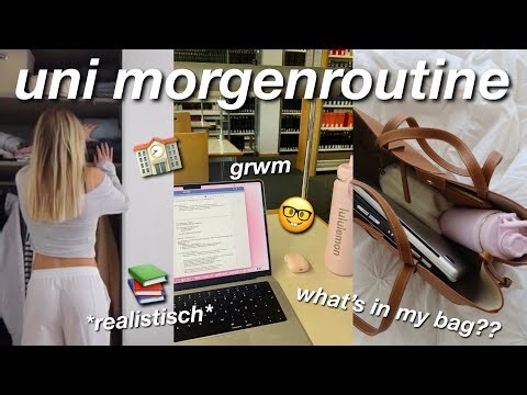 uni MORGENROUTINE🧸+what’s in my bag?🎀