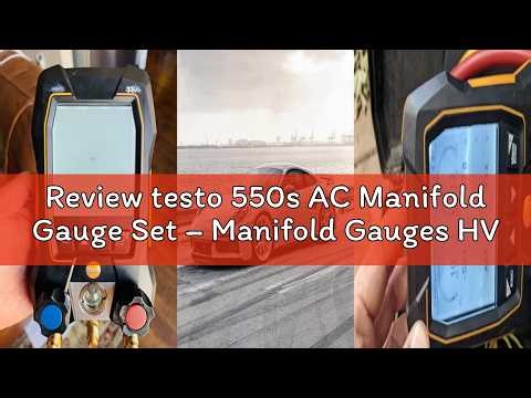 Review testo 550s AC Manifold Gauge Set – Manifold Gauges HVAC – Incl. 2 Wired Temperature Clamp Pro