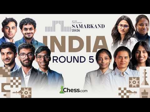 Will india win gold? | Gukesh, Arjun, Pragg in action | Chess Olympiad 2026 Day 5