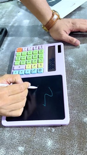 2-in-1 desktop calculator and LCD writing tablet combo # #desktopcalculator #shorts #shortsfeed
