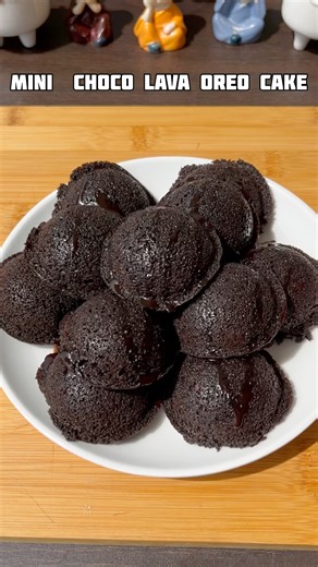Mini choco lava oreo cake recipe #shorts #oreo #chocolava #trending #viral #shortsfeed #cooking