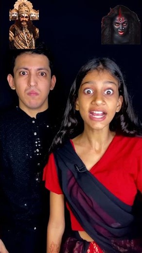 Raavan 🧟‍♂️💀Vs Kaali Mata🛕Look ChallengePrashant Sharma #shorts #ytshorts #funnyshorts #durgapuja
