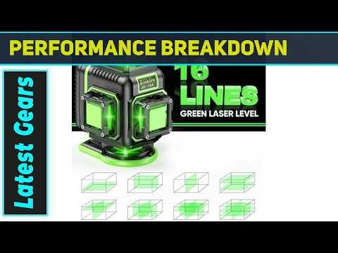 Laser Level 360 Self Leveling Best 4D Elikliv Tool with Tripod for Full Room Precision Alignment