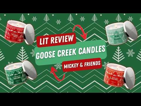 📦Unboxing & Lit Review of Goose Creek's Mickey Mouse & Friends Holiday Candle Box Set 🎄Disney Collab