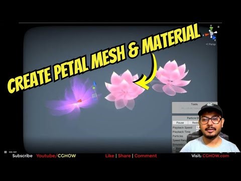 Create Petal Mesh in Maya and Material in Unreal Engine