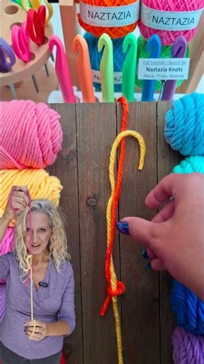 The most satisfying knot in fiber arts!