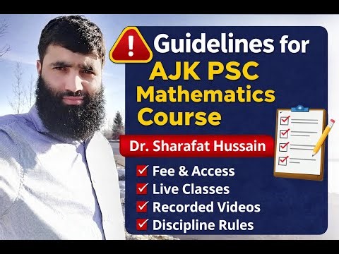 AJK PSC Mathematics Preparation | Course Guidelines & Study Plan