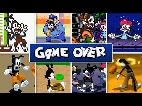Evolution of Animaniacs Games Death Animations & Game Over Screens